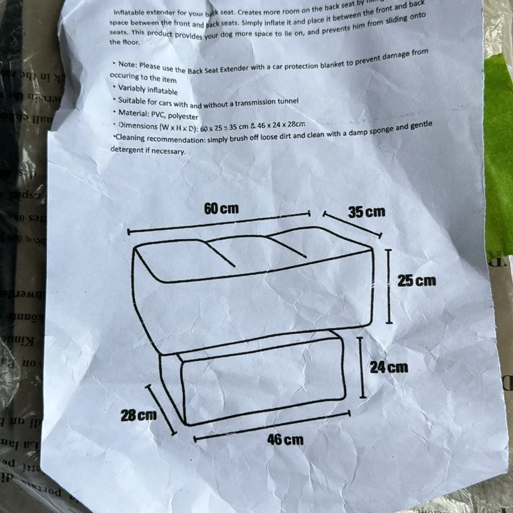 Backseat extender for dog